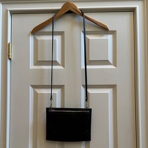 Shinola Detroit Black Leather Slim Crossbody